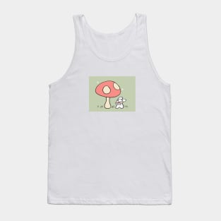 Giant mushroom and bunny Tank Top